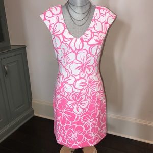 Lily Pulitzer pink/white cotton dress size M